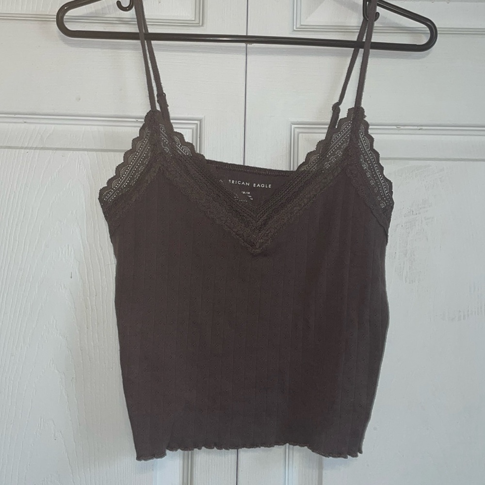 Chocolate brown tank top